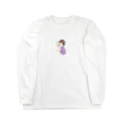 Sakikoのほっとひと息つく女の子　紫芋 Long Sleeve T-Shirt