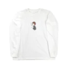 Sakikoのほっとひと息つく女の子　グレー Long Sleeve T-Shirt