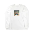 AI妖怪大図鑑の電波妖怪　バリ3兄弟 Long Sleeve T-Shirt