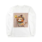 ganeshaの魔法の杖を持ったかわいいライオン Long Sleeve T-Shirt