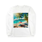 SWQAのビーチ Long Sleeve T-Shirt