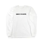 more recordsのモアレコ文字ロゴ Long Sleeve T-Shirt