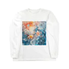 Chi3の花々の温もりと冷たさの交錯 ロングスリーブTシャツ