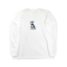 チワワのすももdear.moのハンサムボーイシュナウザー Long Sleeve T-Shirt