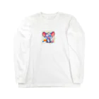 funny-itemsのパニックマウス Long Sleeve T-Shirt