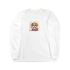 wanwan!!のワンチャン　ドット絵 ロングスリーブTシャツ