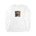 crazy_x_crazyのクレイジーライオン Long Sleeve T-Shirt