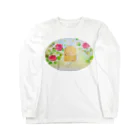 aquamarine_mintの「Frodの庭」ローズガーデン 薔薇園 扉 花園 Long Sleeve T-Shirt