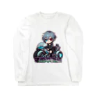 Meat-king.comの電脳不良娘　電脳鉄馬に乗る Long Sleeve T-Shirt