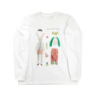 mimi and memeの青い目うさぎのクローゼット Long Sleeve T-Shirt