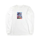 幻想ラボの「バラ色の夢の神殿」 Long Sleeve T-Shirt