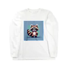 himajinseijin01のドット絵アライグマちゃんTシャツサイズ Long Sleeve T-Shirt