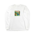 OTIRUBUTUBUTUの折り紙でザウルス Long Sleeve T-Shirt