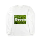 atelier_lapislazuliのGreen ロングスリーブTシャツ