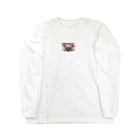 noBuの食事をまつ犬 Long Sleeve T-Shirt