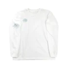 綾錦工房 りこりすの三味線 -雪月花-【月下美人】 Long Sleeve T-Shirt