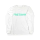 普通のお店の自由Tシャツ　(グリーンロゴ) Long Sleeve T-Shirt