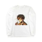 UnderpopSのタバコを吸う少年 Long Sleeve T-Shirt