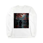 中村マコトの雨の中の侍 Long Sleeve T-Shirt