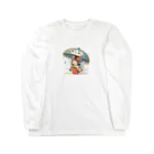 bona fideの開運招き猫　みこ Long Sleeve T-Shirt