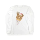 Milky'sのくまちゃんアイス Long Sleeve T-Shirt