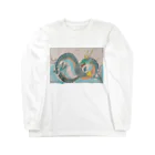 珍獣舎の開運の龍 Long Sleeve T-Shirt