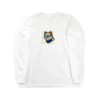 柴犬LOVEのスタイリッシュな柴犬マスコット Long Sleeve T-Shirt