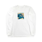 indigo_ksの世界を旅するマグロ君 Long Sleeve T-Shirt