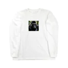 sunday_sataurday_freedayの涙を流しているゴリラ Long Sleeve T-Shirt