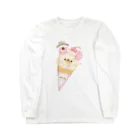 Milky'sのくまちゃんアイス🍓 Long Sleeve T-Shirt