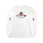 さかもとこのみのグッズやさんのひじガーデニング 色付き、ひじの花付き Long Sleeve T-Shirt