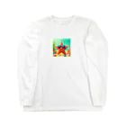 KIglassesのサングラスをかけたハッピーなヒトデ - 海の陽気な仲間！ Long Sleeve T-Shirt