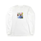 桃の花の雨の日のツムちゃん Long Sleeve T-Shirt