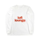 Lofi LoungeのLofi Lounge 赤 ロングスリーブTシャツ