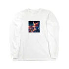 YFCの大都会に立つシリアスなキツネ② Long Sleeve T-Shirt