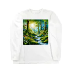 Rパンダ屋の「幻想的な森」グッズ Long Sleeve T-Shirt