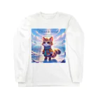 ビビりな番犬くんのふわふわフレンズ！にゃんこ Long Sleeve T-Shirt