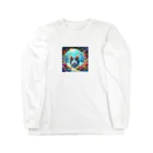 ことぶき　358の珊瑚に癒される猫 Long Sleeve T-Shirt