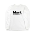 allure72の大人の推し活グッズ　おしゃれ　推しカラー  推し色　カラーロゴＴシャツ（ブラック） Long Sleeve T-Shirt