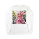 AQUAMETAVERSEの薔薇と美少女　Tomoe bb 2712 ロングスリーブTシャツ