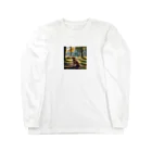 kokin0の横向きの犬 liting dog Long Sleeve T-Shirt