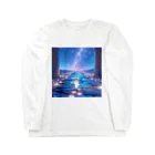 ３月ドラゴンの夜の散歩子猫 Long Sleeve T-Shirt