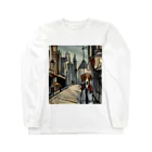 Ppit8のDog in London  ロングスリーブTシャツ