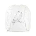 Lily bird（リリーバード）の水浴び文鳥 Long Sleeve T-Shirt