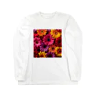 オンラインショップイエローリーフの色鮮やかな花 Long Sleeve T-Shirt