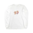 oz-chanのバレリーナのように踊る犬_アニメ風2 Long Sleeve T-Shirt