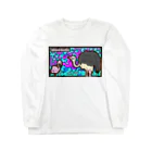 takku@doodlesのダチョウとフラミンゴ Long Sleeve T-Shirt