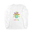 ナッツの漢字 de SPRING ロングスリーブTシャツ