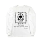 SwordMakerのサイクロプス　黒　ロングスリーブTシャツ Long Sleeve T-Shirt