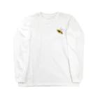 myosaiの裏ひまわりとミツバチ Long Sleeve T-Shirt